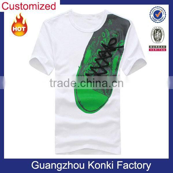 high quality white t-shirt/cheap plain white t-shirt/bulk wholesale uk white t-shirt