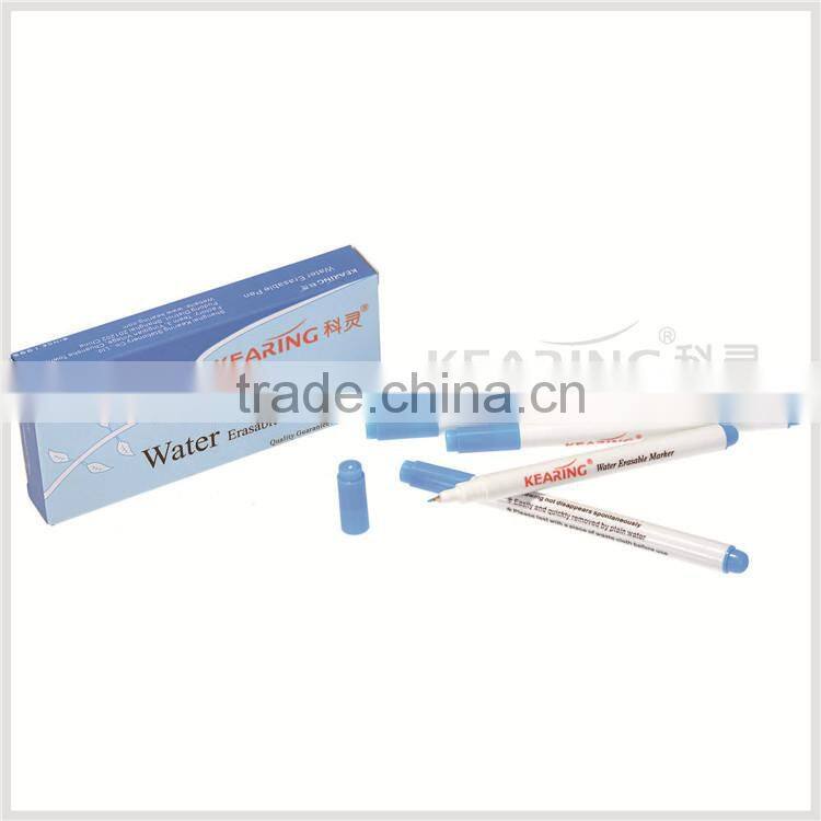 Kearing brand non toxic blue ink 0.5mm thinner tip Water erasable pen with conform to ASTM and EN71 #WB05