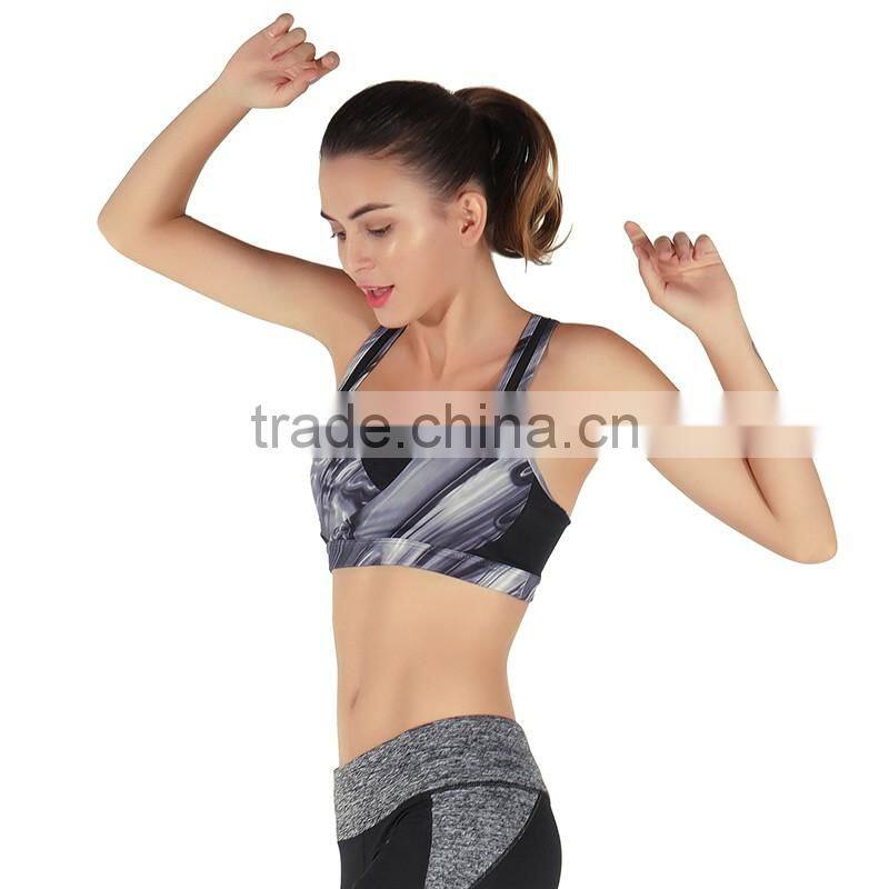 2017 Gym Sportswear Custom Dri Fit Sport Clothes Comfortable Seamless Yoga Fitness Bra