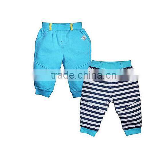 New Arrival 100% Cotton Stripe And Plain Color Balloon Butique Shorts And Pants