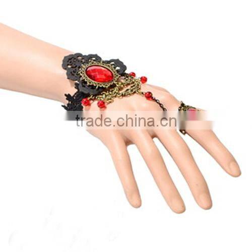 Girls lace bracelets set red diamond rose jewelry sets South Korean jewelry wholesale