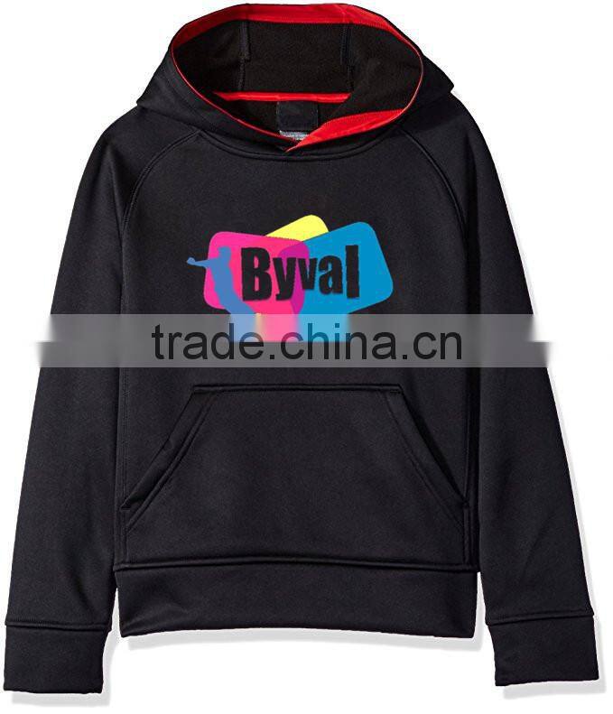 Boys Fleece Hoodie Custom Printed Logo Pullover Sweatshirts Jacket Classic Kangaroo Pocket Tracksuit Kids Wholesale Hoodies