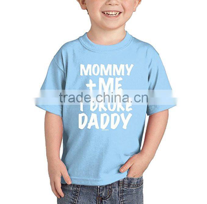 mommy and me kids t shirts custom 100% PreShrunk Cotton blank plain t shirt wholesale