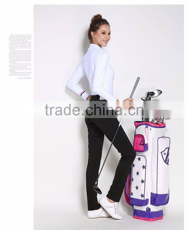 The latest design of high quality boutique wholesale ladies golf apparel golf pants