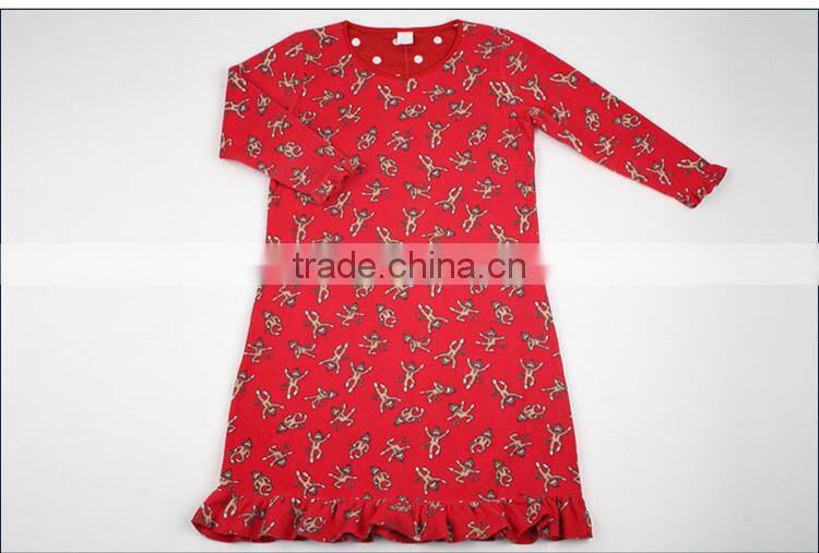 The red women's nightwear, printing fire pajamas