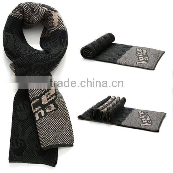 1 pc hot sale factory price length 180 cm and width 30 cm warm winter men kintted scarves