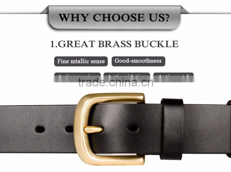 2016 New Men's Leather Belt Fashion Luxury Top Brands Belt Buckle Men