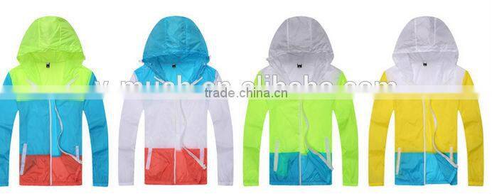 wholesale lightweight waterproof Anti-UV women skin jackets