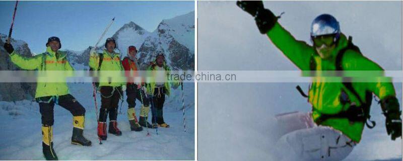 Outdoor mountain climbing LED softshell jaket ski wear