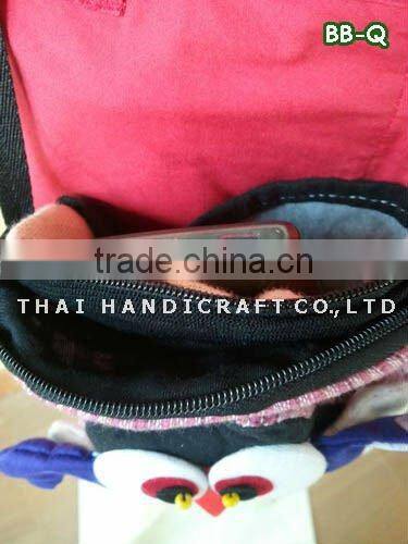 Thai Handmade shoulder bag Patchwork Fabric OWL