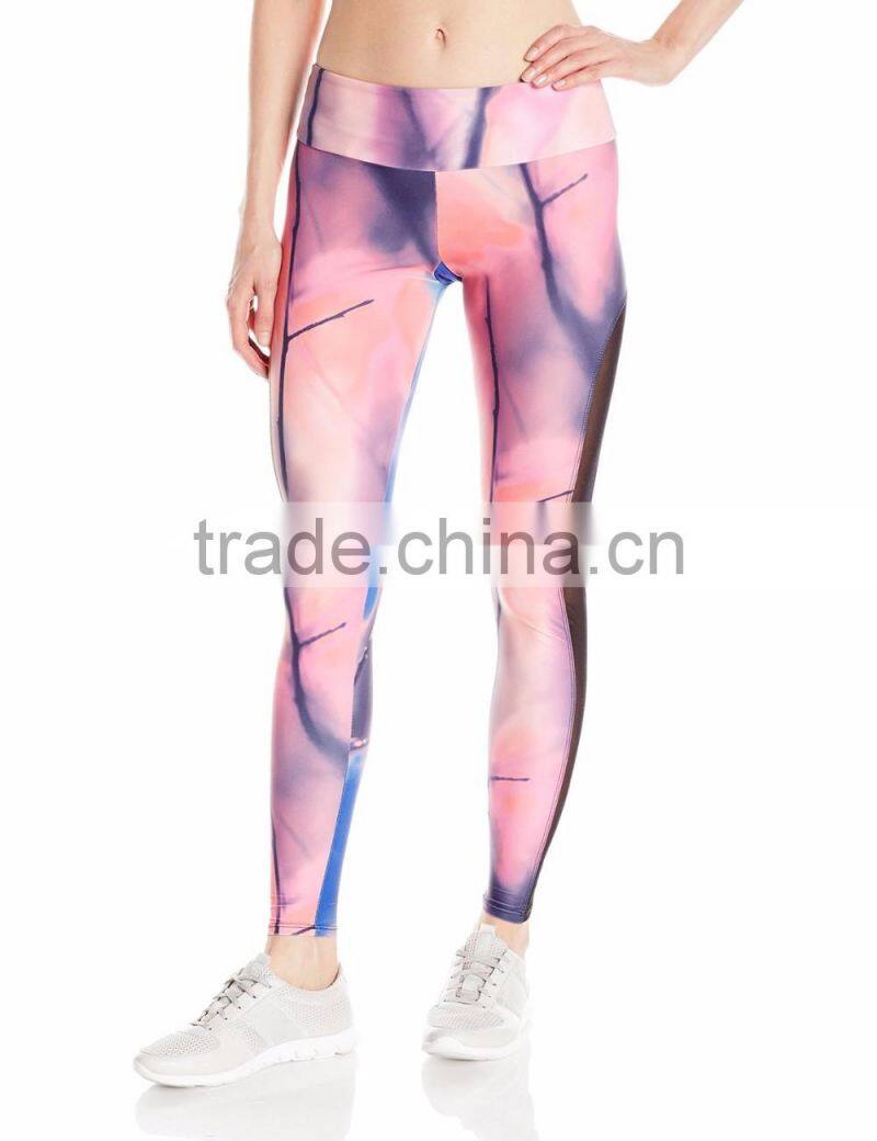Women Athletic Fitness Pants Colored Leggings Custom Print Yoga Pants