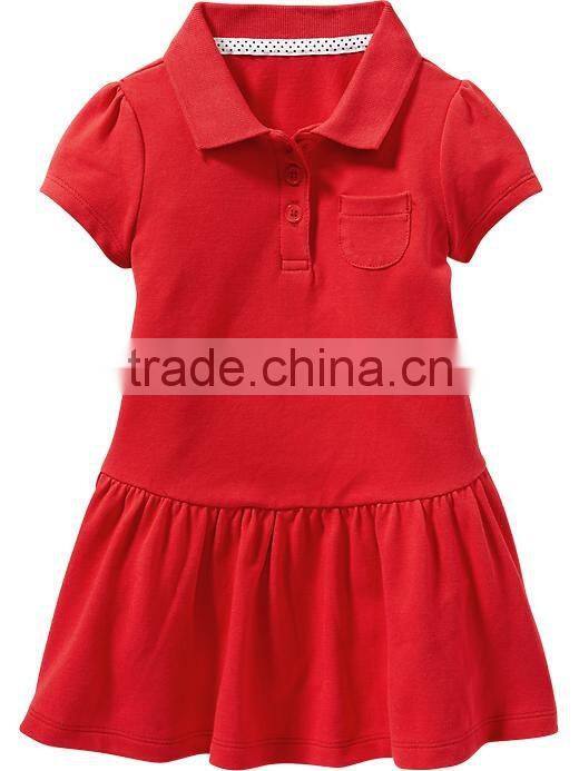 Design students Uniform Polo Dresses in school uniforms