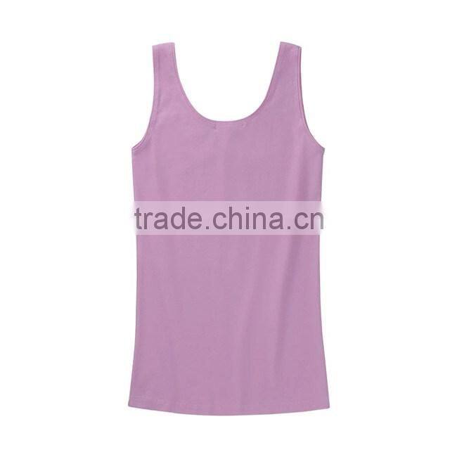 OEM wholesale custom different colors blank women's tank top manufacturing in China