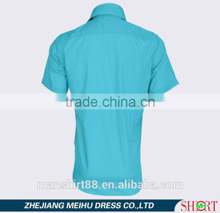 new fashion design man's slim fit short sleeve shirts