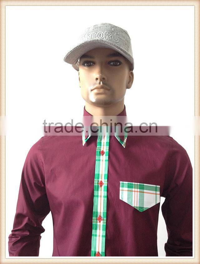 2016 men long sleeve swallow tailed tuxedo shirt