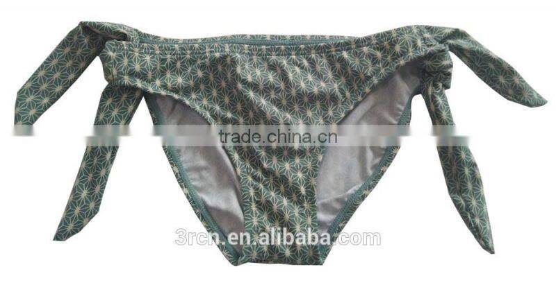 cute girls swimbriefs AOP knots
