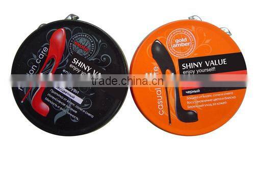 Shiny Value series high quality shoe polish in tin box