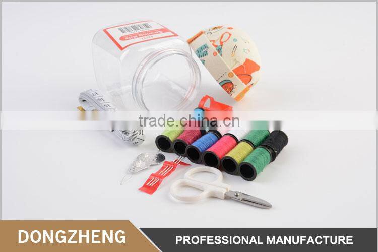Wholesale sewing accessories customized plastic jar pin cushion for needle organization