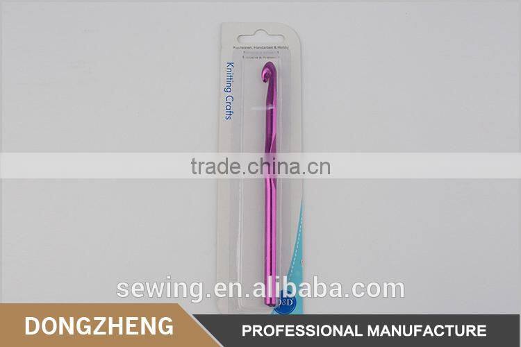 Professional different color handcraft knit sweater tool DIY aluminum crochet hook