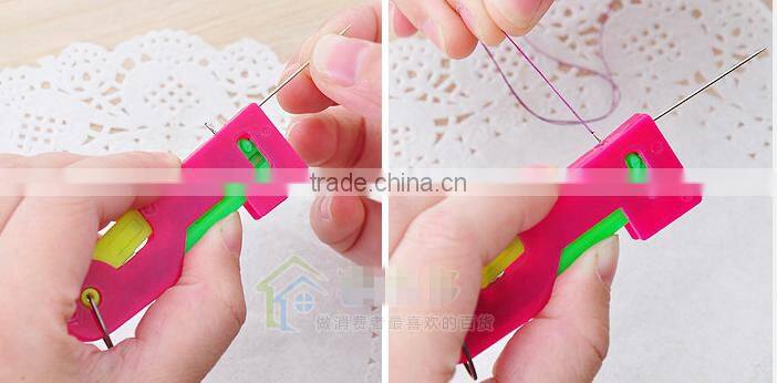 plastic automatic needle thread threader needle guider for sewing embroidery
