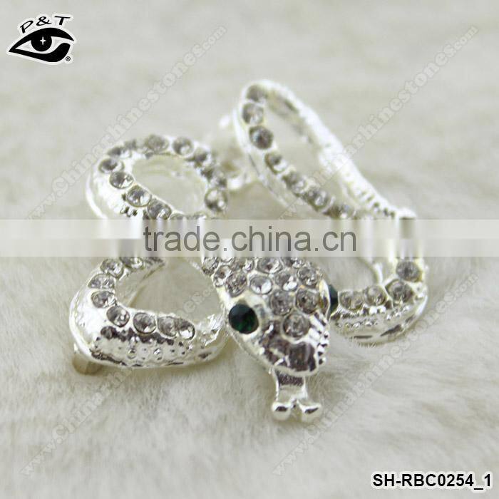 Animal Snake Rhinestone Brooches Crystal Pins Rhinestone brooch pins for wedding invitation decorations