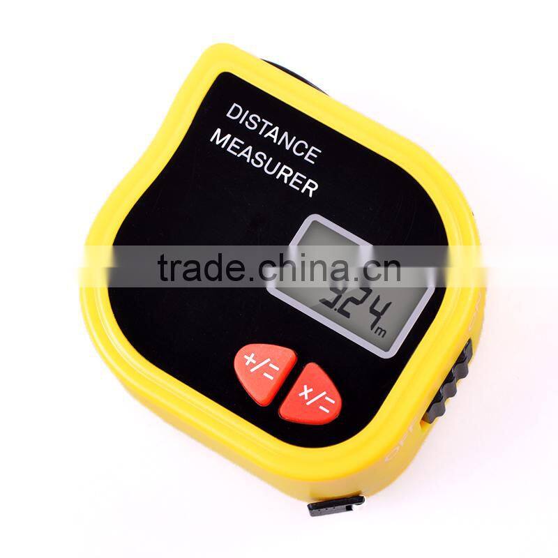 CP-3001 New mini tapeline-shaped ultrasonic distance meter with tape measure without Area/Volume calculator