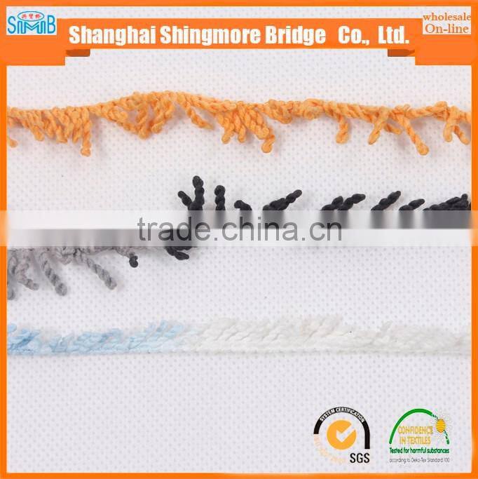 China fancy yarn supplier hot wholesale new arrival 100 polyester pigtail yarn for knitting machine