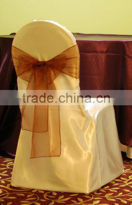 Polyester wedding chair cover banquet chair cover fashion wedding banquet chair cover satin chair cover