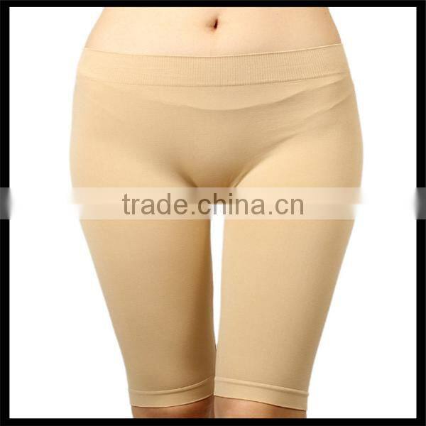 Seamless Solid Stretch Shorts Spandex Leggings Yoga Biker Exercise black color