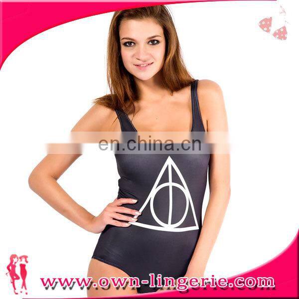 2016 wholesale hot sexy fat women one piece plus size swimwear