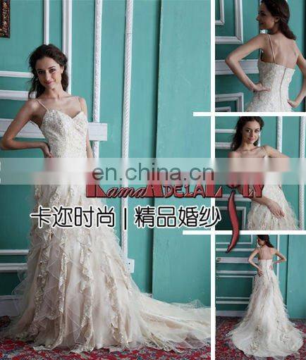 EB1273 Impire wedding dress with bowknot wedding gown