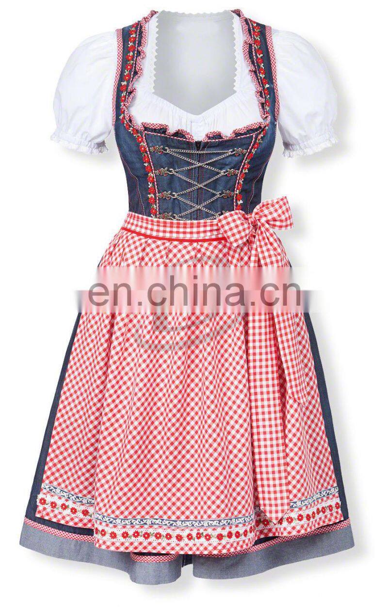Trachten Mini Midi Long Austrian Dirndl/German Dirndl/Bavarian Dirndl (Bavaria Garments)