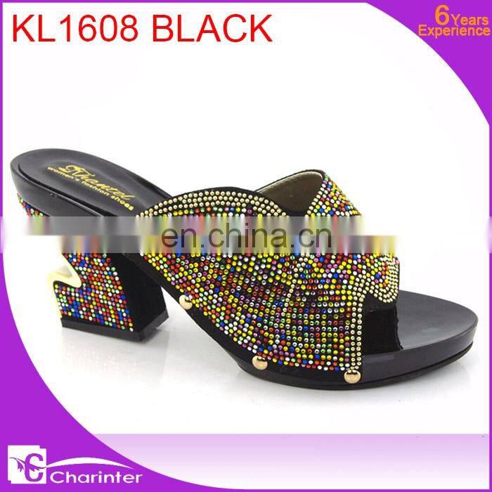 ladies shoes wholesale slipper with stone ladies slipper in china