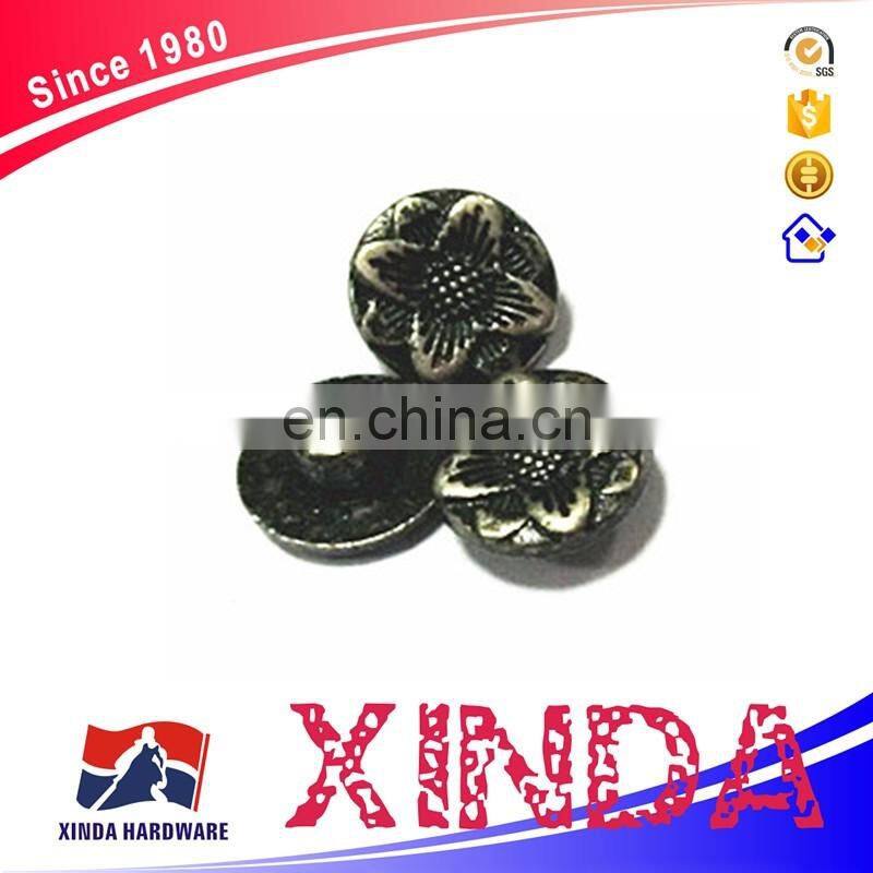 Flower shape metal rivets, metal rivets for clothes