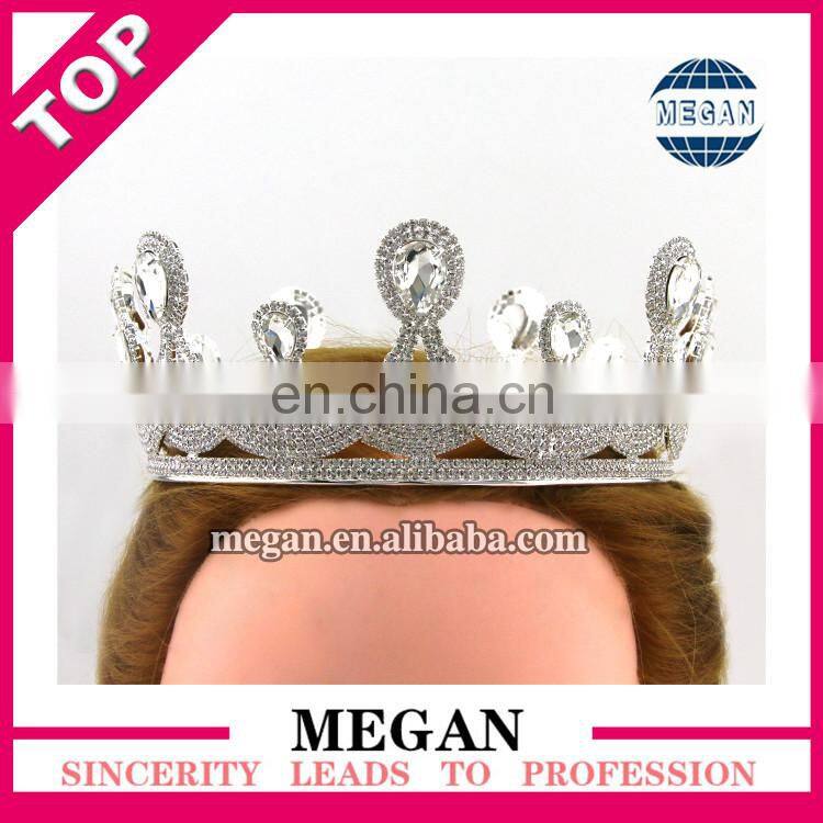 Bridal wedding prom princess rhinestone crystal headband crystal pageant crowns
