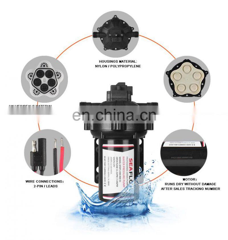 SEAFLO 60 PSI Micro Water Pump 12 Volt For Irrigation