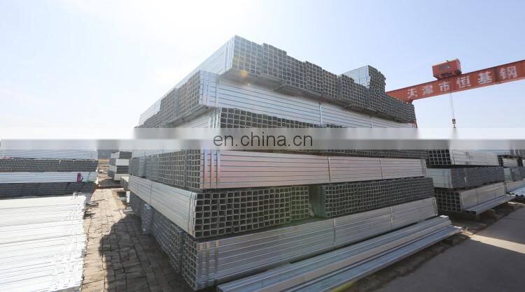 Q235B AS1163 BS1387 Greenhouses Hot Dip Galvanized Square Steel Pipe