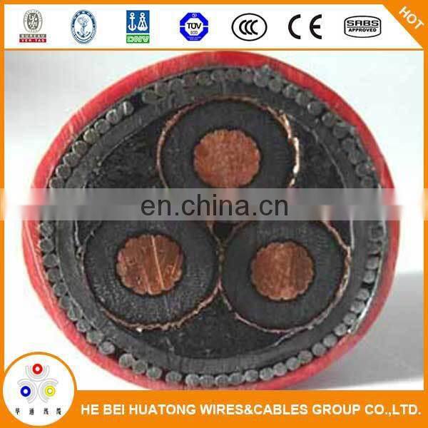 high voltage armoured 3C 240mm2 xlpe 24kv power cable with IEC60502-2
