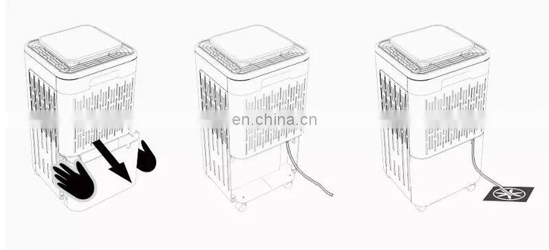 low noise and powerful small compact electric home dehumidifier