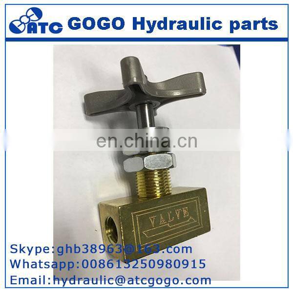flow control valve needle valve Hydraulic pressure gauge switch valve