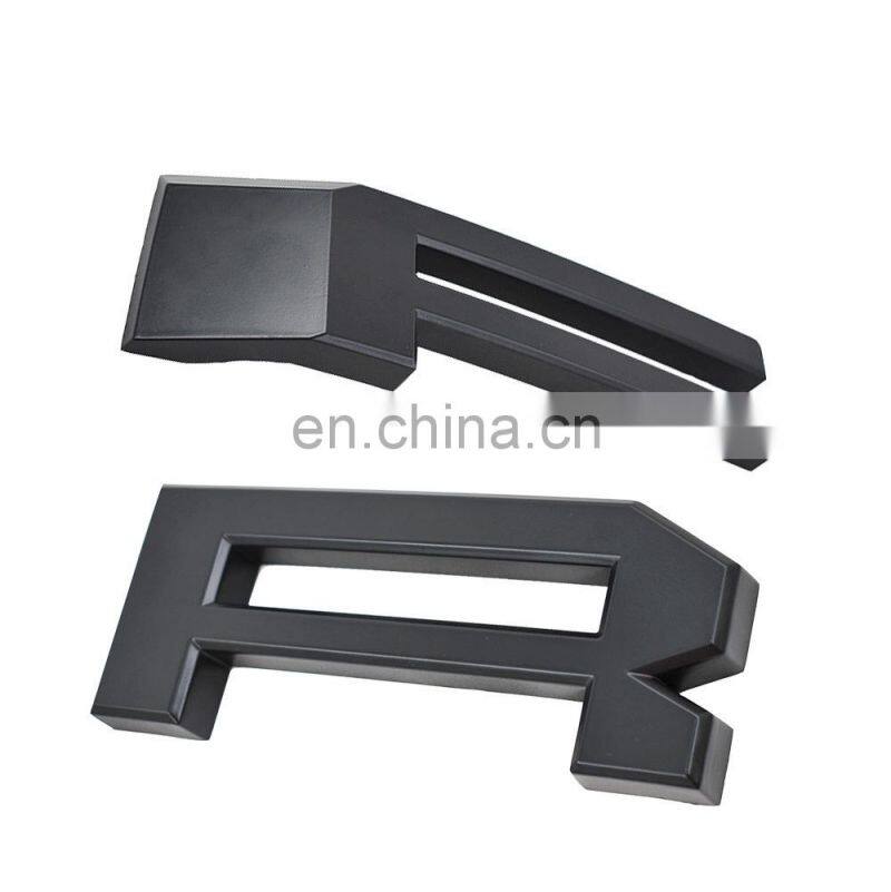 Black Letters F&R For 09-14 FORD F150 Raptor Style Grille
