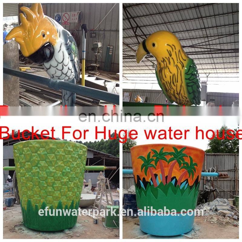 China Guangxi 30,000 Fiberglass Water Slide / Wave Pool / Family Water Playground Water Park