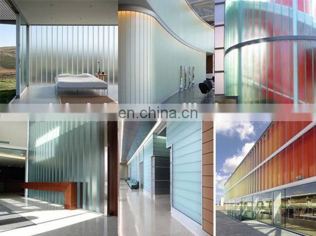 Customized high quality u shape u glass