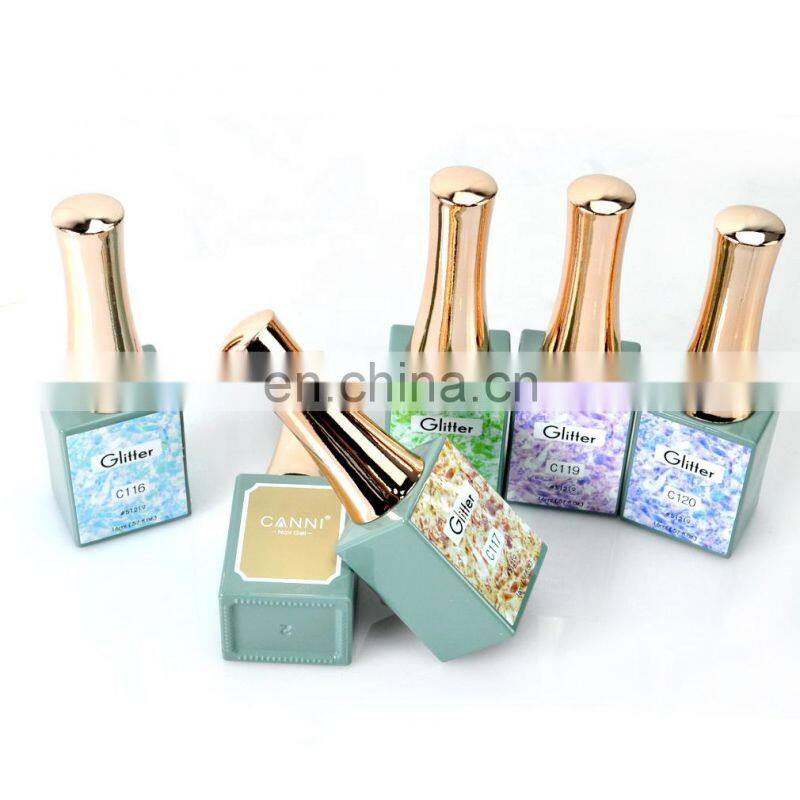 51219 CANNI Newest Shiny Glitter Series 16ml Gel Polish Platinum Sliver Lacquer Diamond UV Gel Varnish