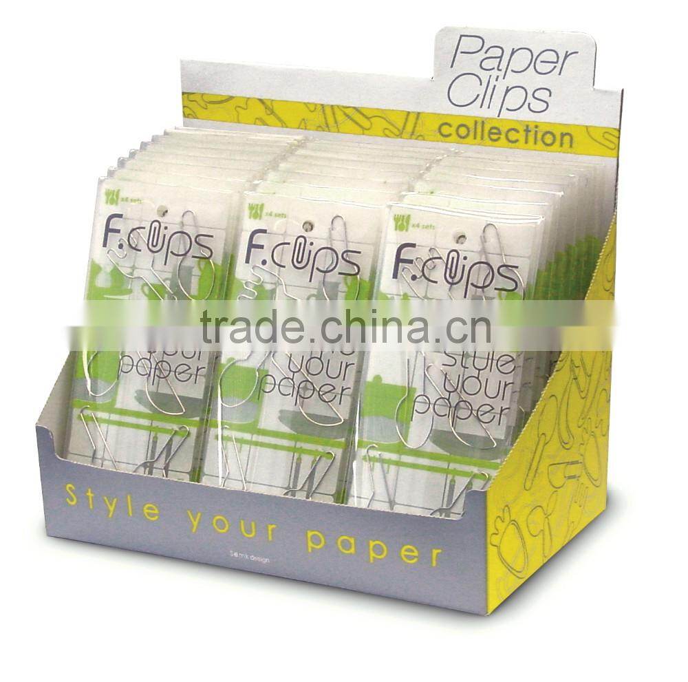 Novelty aluminum funny fruit metal paper clip with clip holder