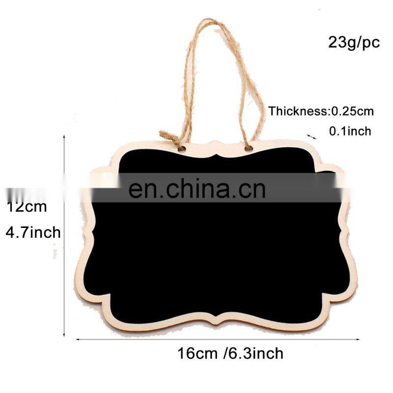 Wholesale creative wooden double side blackboard can be hung message board children creative gift