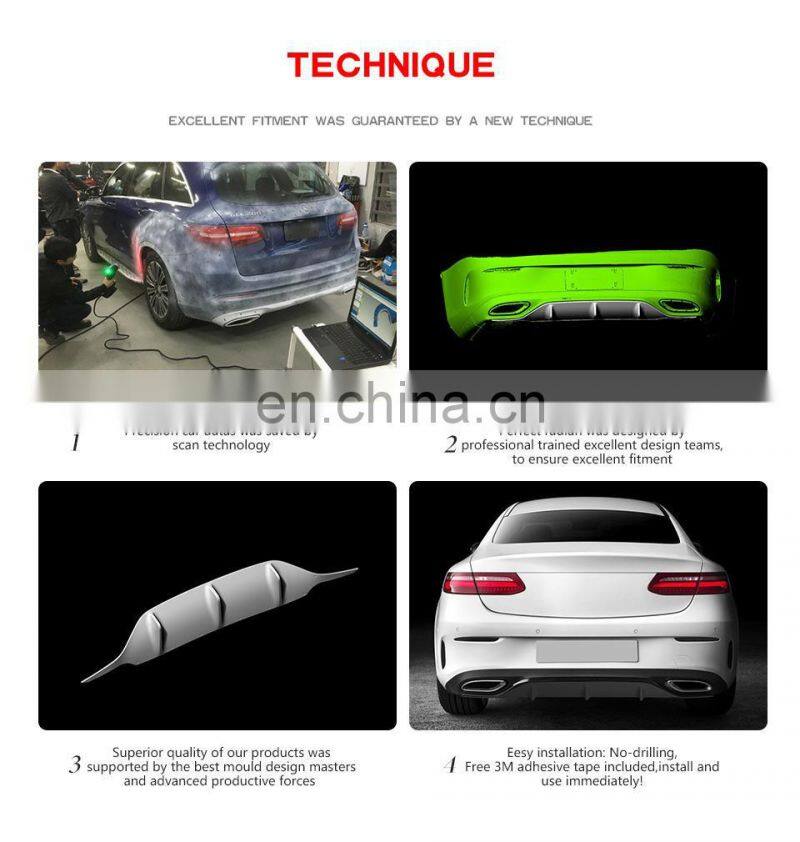 Carbon Fiber Rear Bumper Lip Diffuser for Mercedes Benz E Class C238 E200 E300 E500 Sport 2017-2018