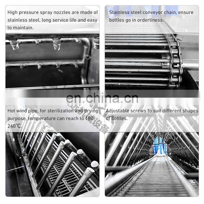 Hot Sale Semi Automatic Glass Bottle Washing Machine Bottle Cleaning Machine