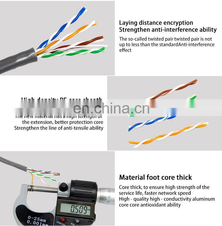 2021 Hot sale network communication 1000ft unshielded twisted 4 pair cat5 cat5e utp cable