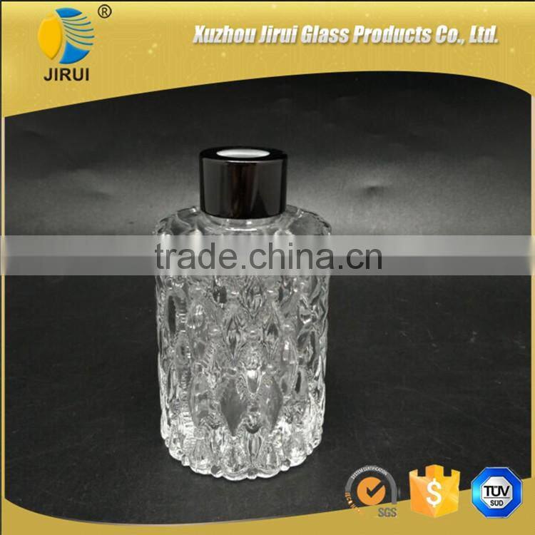 200ml clear square glass diffuser bottles